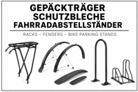 Gepäckträger Schutzbleche Fahrradabstellständer 