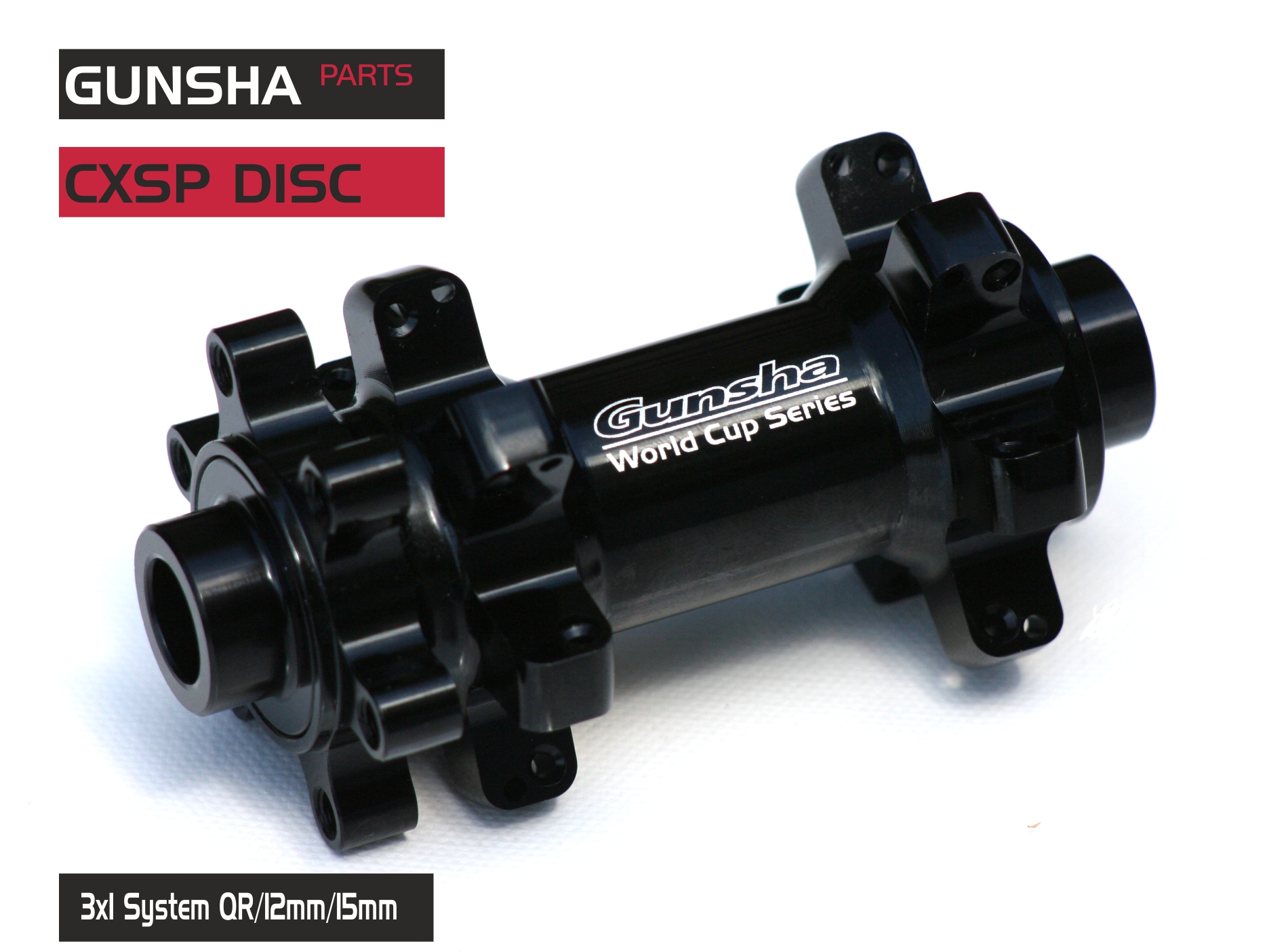 Gunsha Front hub CXSP  Straightpull  (3x1 System)