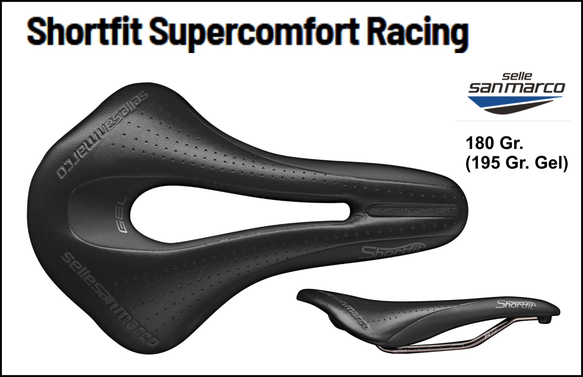 San Marco Shortfit Supercomfort Racing Wide Gel Version