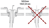 Sapim Alu nipple Double Square  14 and 16 mm