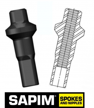 Sapim Alu nipple Double Square  14 and 16 mm