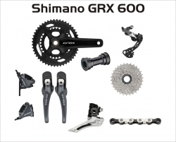 Gruppe Shimano GRX 600  2-11-fach  (Bundle Option)